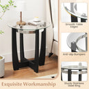 Tempered Glass Coffee Table Set of 3 for Living Room Bedroom by LJGDeals
