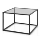 27.5 Inch Home Square Tea Table with Heavy-duty Metal Frame by LJGDeals