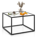 27.5 Inch Home Square Tea Table with Heavy-duty Metal Frame by LJGDeals