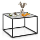 27.5 Inch Home Square Tea Table with Heavy-duty Metal Frame by LJGDeals