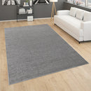 Solid Flatweave Rug Porto for Living Room - Anthracite