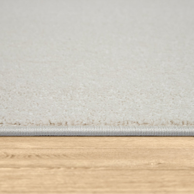 Solid Flatweave Rug Porto for Living Room - Cream