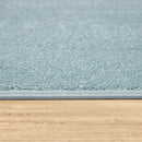 Solid Flatweave Rug Porto for Living Room - Light Blue
