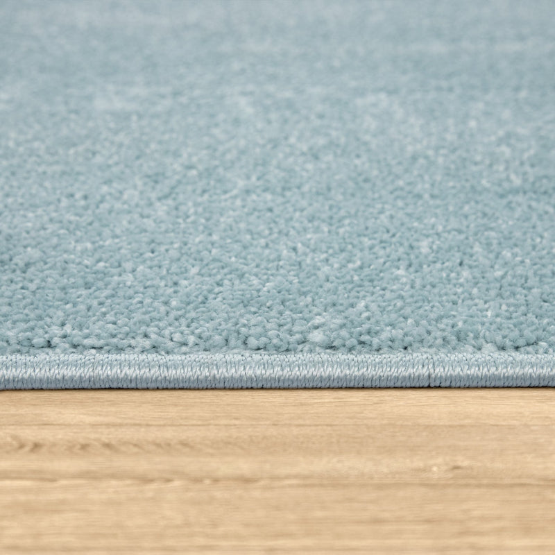 Solid Flatweave Rug Porto for Living Room - Light Blue