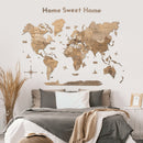 Wooden Map Quote Sign - Terra