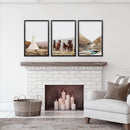 Native American Desert Landscape. Wall Art Set of 3 Prints by Wall Art Set