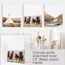 Native American Desert Landscape. Wall Art Set of 3 Prints by Wall Art Set