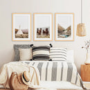 Native American Desert Landscape. Wall Art Set of 3 Prints by Wall Art Set