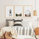 Texas Travel Set of 3 Prints. Water Tower, Ferris Wheel, Road by Wall Art Set