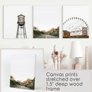 Texas Travel Set of 3 Prints. Water Tower, Ferris Wheel, Road by Wall Art Set