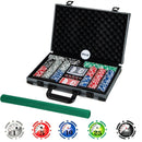 Texas Holdem Poker Chip Set Casino Poker Chips with 400 Pieces Chips-Black by LJGDeals