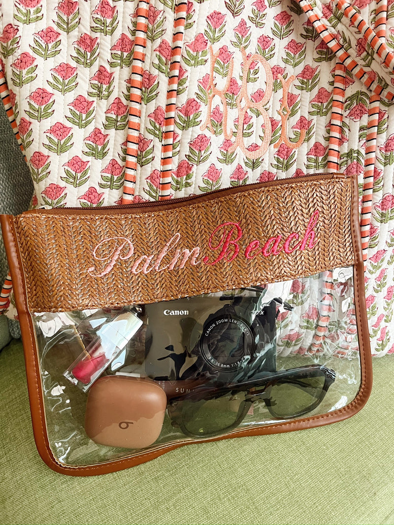 Woven Clear Pouch