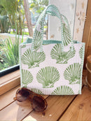 Quilted Block-Print Mini Tote Bag