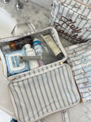Western Blues Striped - Clear Coat Toiletry Case