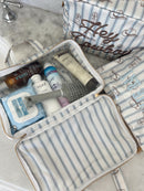 Western Blues Striped - Clear Coat Toiletry Case