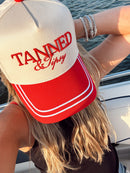Tanned & Tipsy - Red Vintage Trucker Hat