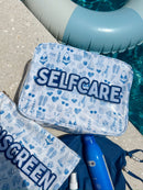 Self Care - Blue Americana Clear Coat XL Bag
