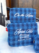 Apres Ski Social Club - Navy Plaid XL Bag
