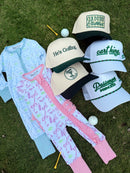 Couples Golf Hat - White Vintage Trucker Hat