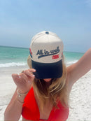 All is Well - Navy Vintage Trucker Hat
