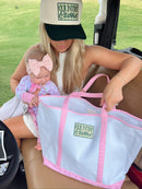 Country Clubbin' - Pink Canvas Tote