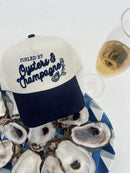 Oysters & Champagne - Navy Corduroy Trucker Hat