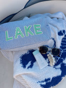 Lake - Blue SeerSucker Large