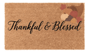 Thankful and Blessed Coir Mat