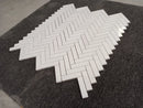 Thassos White Marble Square 2" x 2" Honed Tile