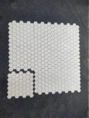 Thassos White Marble 1/2" x 12" - Pencil Liner Honed Tile