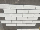 Thassos White Marble 1" x 3" Herringbone Honed Tile