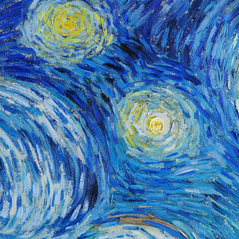 Vincent Van Gogh's The Starry Night Painting Wallpaper Mural.