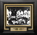 The Steel Curtain on the Bench Pittsburgh Steelers 8" x 10" Framed Football Photo by Dynasty Sports & Framing