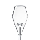 100 Carat Diamond Champagne Flutes Crystal Shaped Inside Wedding Toast Glass Set Of 2 7 Oz Cocktail by The Wine Savant