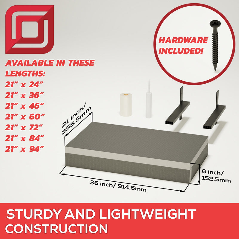 The Original Floating Bathroom Vanity Kit™ with Original Vanity Bracket®