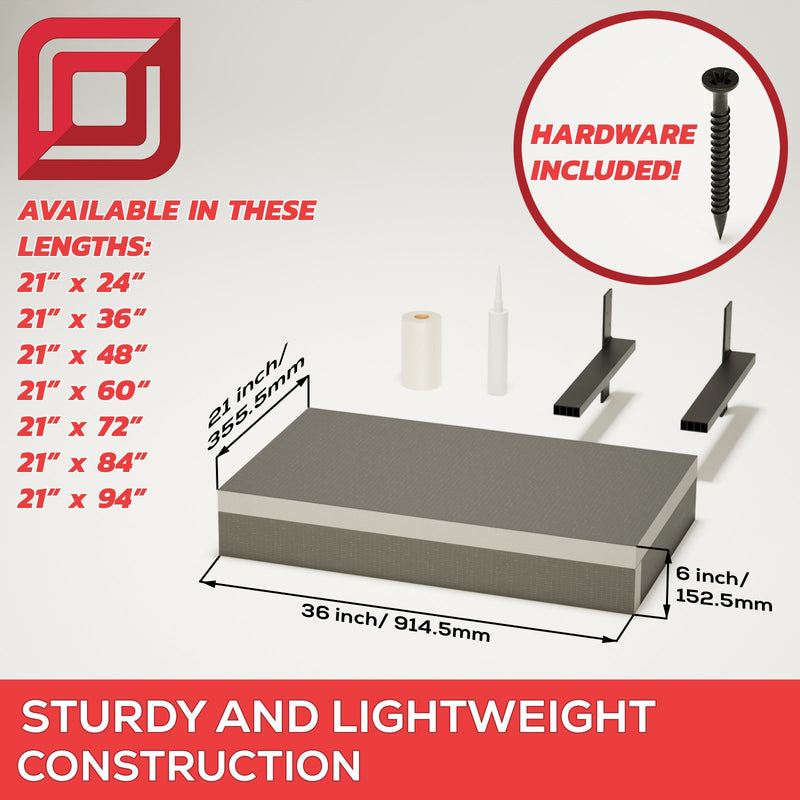 The Original Floating Bathroom Vanity Kit™ with Original Vanity Bracket®