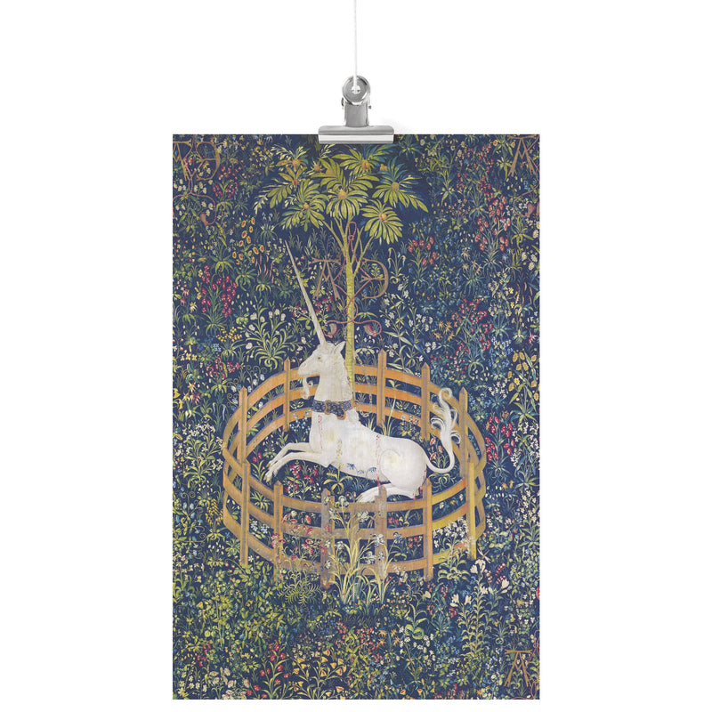 "The Unicorn is in Captivity" Matte Poster