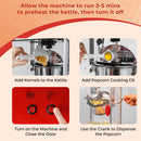 Theater Style Countertop Popcorn Maker with Stainless Steel Kettle-Red by LJGDeals