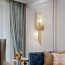 Three Crystal Wall Lamps