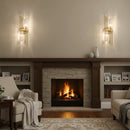 Three Crystal Wall Lamps