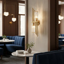 Three Crystal Wall Lamps