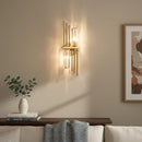 Three Crystal Wall Lamps