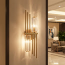 Three Crystal Wall Lamps