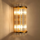 Three Sided Crystal Rod Wall Lamp