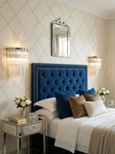 Tiered Clear Glass Rod Wall Light