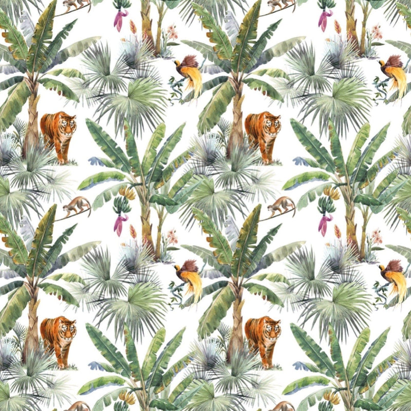 Tiger Wallpaper Peel and Stick - Tropical Palm Tree Wallpaper