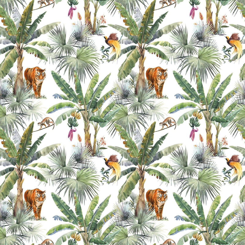 Tigers Pattern Print Peel and Stick Wallpaper