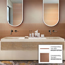 Red 0.5x8 Matte Ceramic Pencil Tile Trim (10 pack, 0.3 sq ft/case)