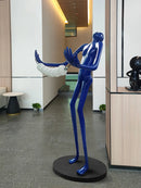 Tilt Head Human Sculpture Floor Lamp