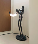 Tilt Head Human Sculpture Floor Lamp